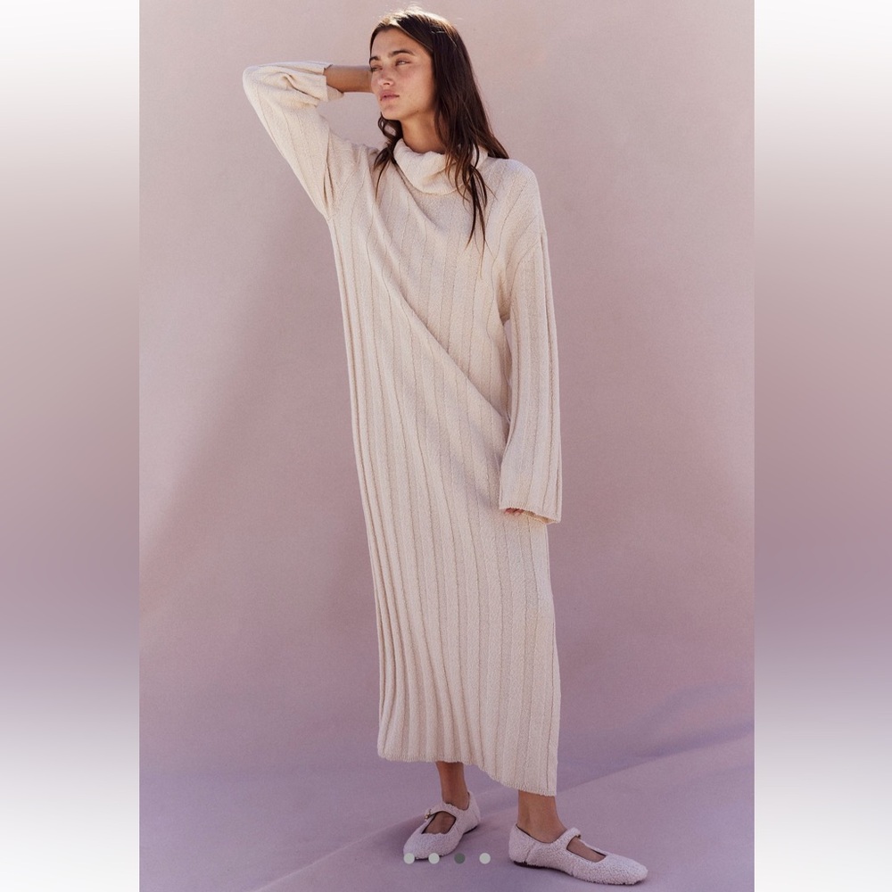 Free people beach sweater dress small nwt